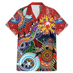 Custom NAIDOC Week 2024 Sydney Swans Family Matching Mermaid Dress and Hawaiian Shirt Australia Aboriginal Dot Painting