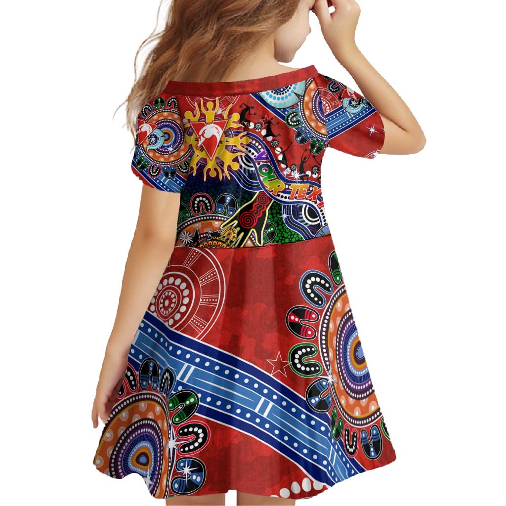 Custom NAIDOC Week 2024 Sydney Swans Family Matching Off Shoulder Maxi Dress and Hawaiian Shirt Australia Aboriginal Dot Painting