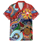 Custom NAIDOC Week 2024 Sydney Swans Family Matching Off Shoulder Maxi Dress and Hawaiian Shirt Australia Aboriginal Dot Painting