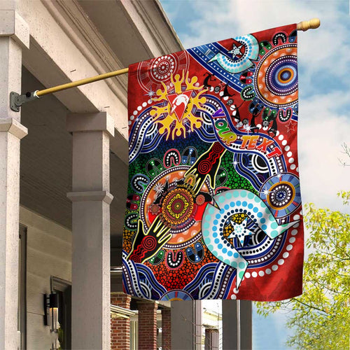 Custom NAIDOC Week 2024 Sydney Swans Garden Flag Australia Aboriginal Dot Painting