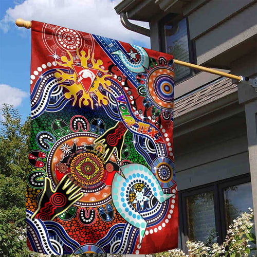Custom NAIDOC Week 2024 Sydney Swans Garden Flag Australia Aboriginal Dot Painting