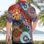 Custom NAIDOC Week 2024 Sydney Swans Hawaiian Shirt Australia Aboriginal Dot Painting