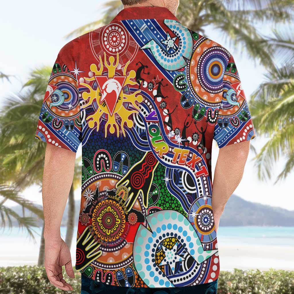 Custom NAIDOC Week 2024 Sydney Swans Hawaiian Shirt Australia Aboriginal Dot Painting