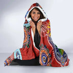 Custom NAIDOC Week 2024 Sydney Swans Hooded Blanket Australia Aboriginal Dot Painting