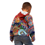 Custom NAIDOC Week 2024 Sydney Swans Kid Hoodie Australia Aboriginal Dot Painting