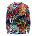 Custom NAIDOC Week 2024 Sydney Swans Long Sleeve Shirt Australia Aboriginal Dot Painting