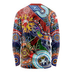 Custom NAIDOC Week 2024 Sydney Swans Long Sleeve Shirt Australia Aboriginal Dot Painting
