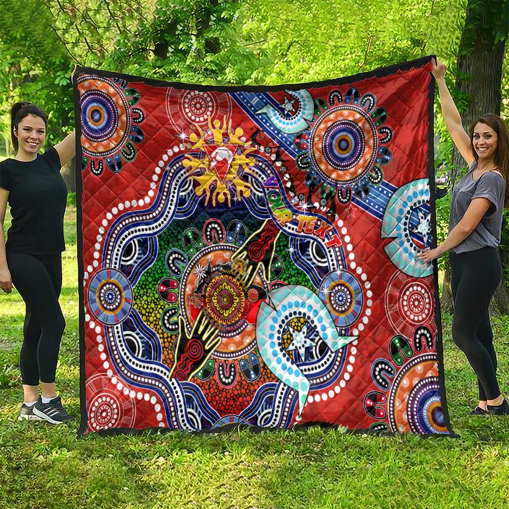 Custom NAIDOC Week 2024 Sydney Swans Quilt Australia Aboriginal Dot Painting