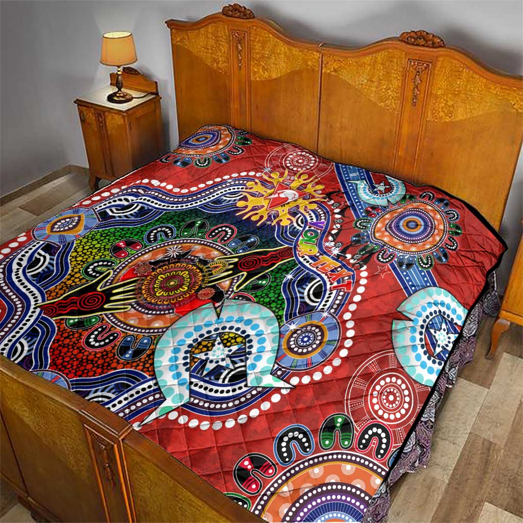 Custom NAIDOC Week 2024 Sydney Swans Quilt Australia Aboriginal Dot Painting