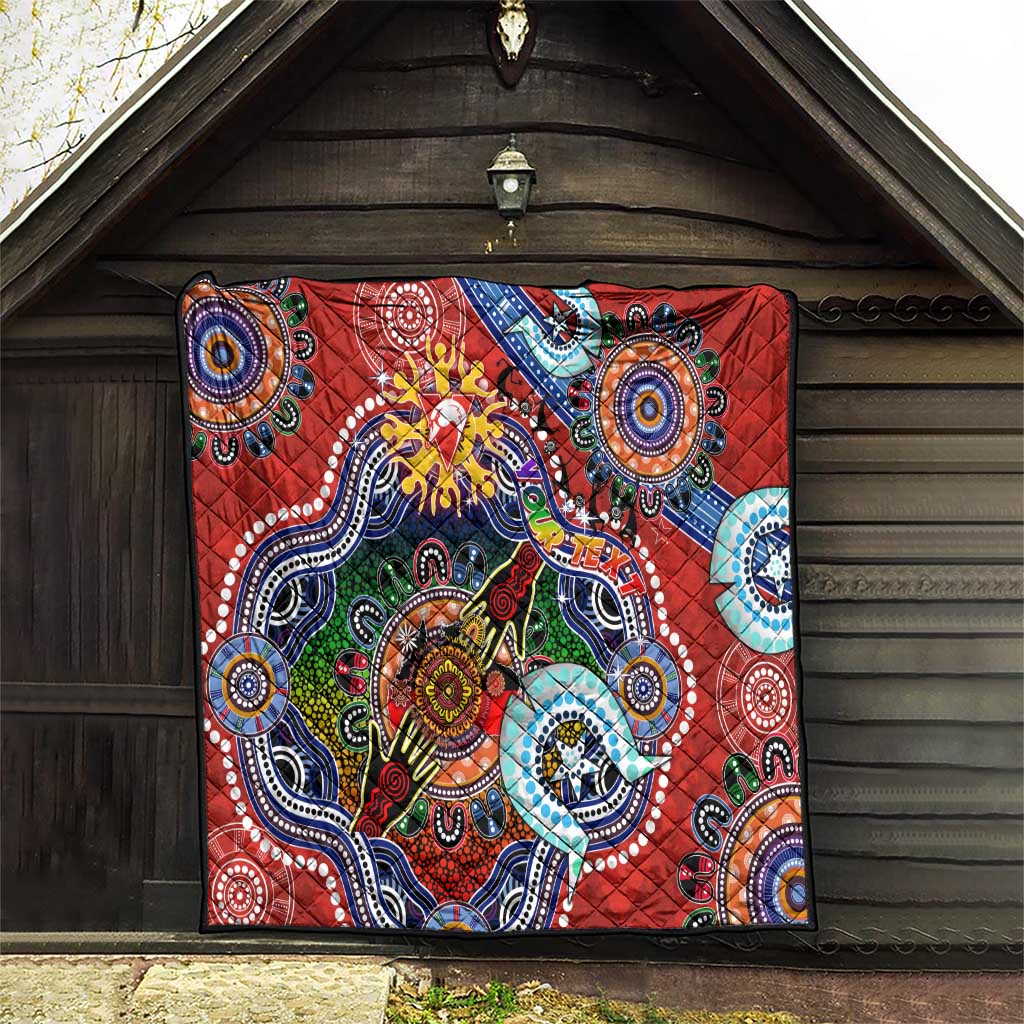 Custom NAIDOC Week 2024 Sydney Swans Quilt Australia Aboriginal Dot Painting