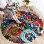 Custom NAIDOC Week 2024 Sydney Swans Round Carpet Australia Aboriginal Dot Painting