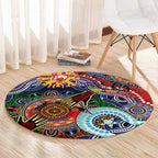 Custom NAIDOC Week 2024 Sydney Swans Round Carpet Australia Aboriginal Dot Painting