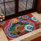 Custom NAIDOC Week 2024 Sydney Swans Rubber Doormat Australia Aboriginal Dot Painting