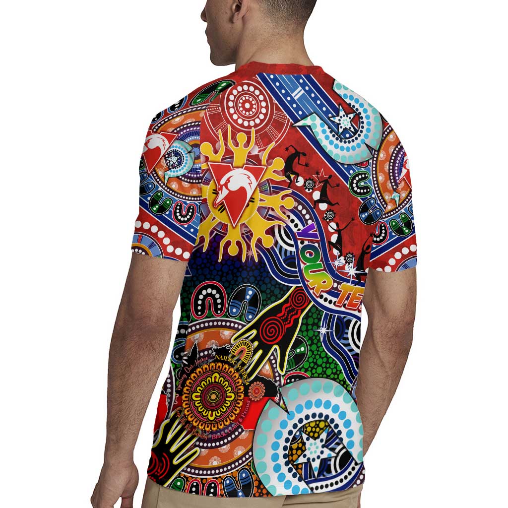 Custom NAIDOC Week 2024 Sydney Swans Rugby Jersey Australia Aboriginal Dot Painting