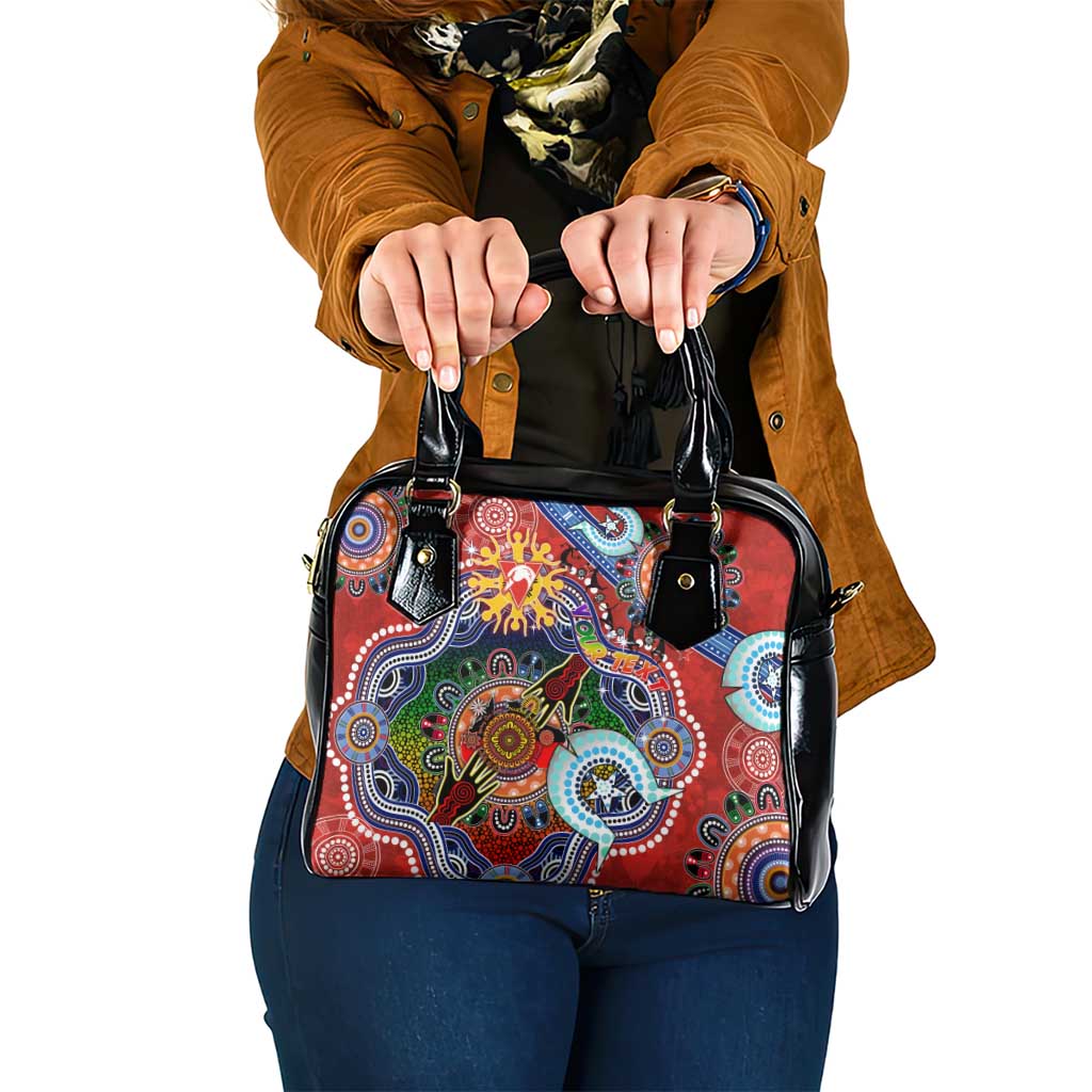 Custom NAIDOC Week 2024 Sydney Swans Shoulder Handbag Australia Aboriginal Dot Painting
