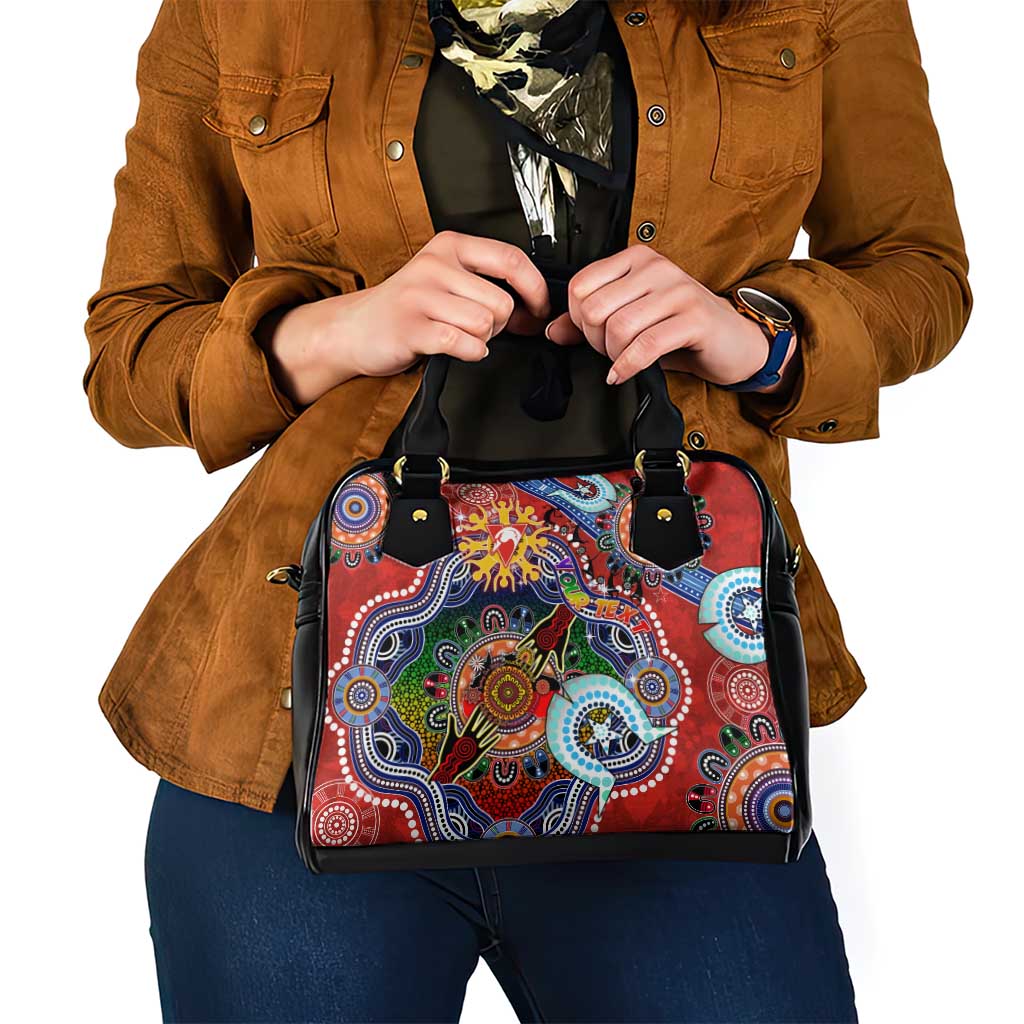 Custom NAIDOC Week 2024 Sydney Swans Shoulder Handbag Australia Aboriginal Dot Painting