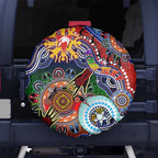 Custom NAIDOC Week 2024 Sydney Swans Spare Tire Cover Australia Aboriginal Dot Painting
