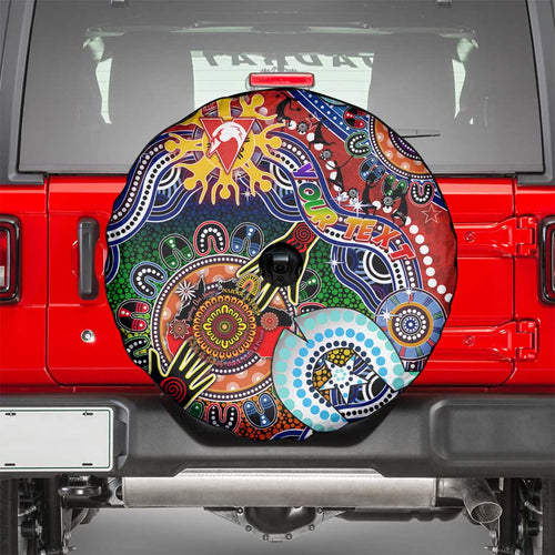Custom NAIDOC Week 2024 Sydney Swans Spare Tire Cover Australia Aboriginal Dot Painting