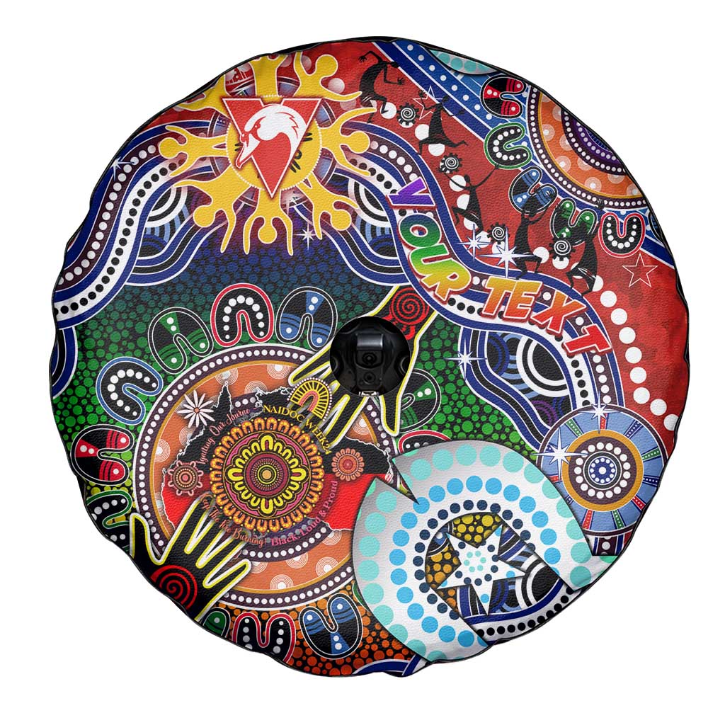 Custom NAIDOC Week 2024 Sydney Swans Spare Tire Cover Australia Aboriginal Dot Painting