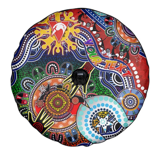 Custom NAIDOC Week 2024 Sydney Swans Spare Tire Cover Australia Aboriginal Dot Painting
