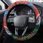 NAIDOC Week 2024 Sydney Swans Steering Wheel Cover Australia Aboriginal Dot Painting