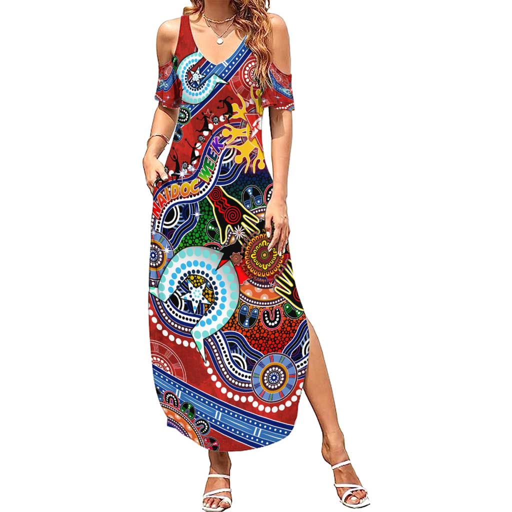 Custom NAIDOC Week 2024 Sydney Swans Summer Maxi Dress Australia Aboriginal Dot Painting