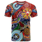 Custom NAIDOC Week 2024 Sydney Swans T Shirt Australia Aboriginal Dot Painting