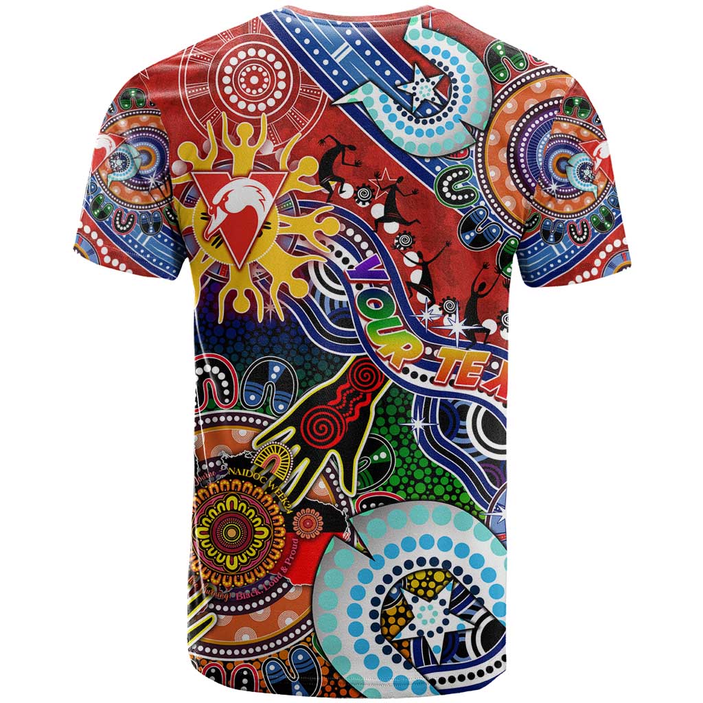 Custom NAIDOC Week 2024 Sydney Swans T Shirt Australia Aboriginal Dot Painting