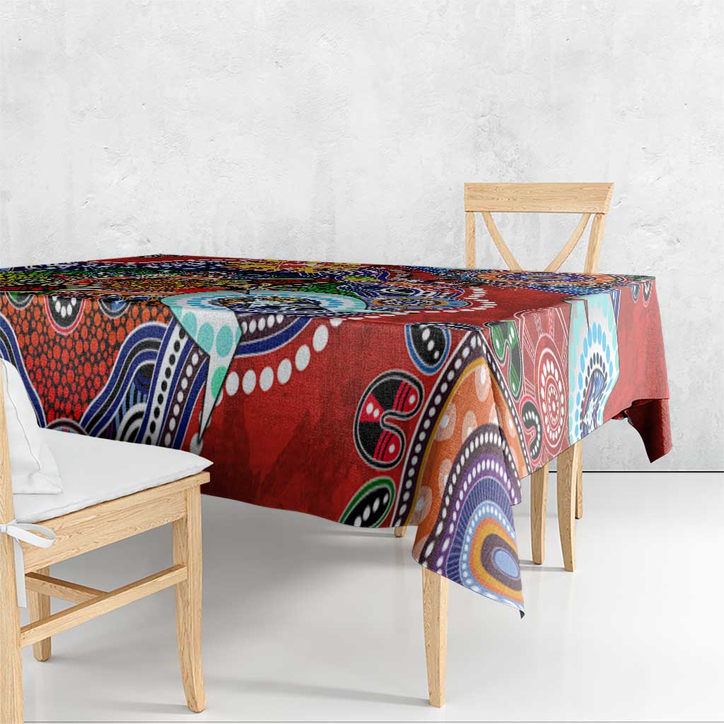 Custom NAIDOC Week 2024 Sydney Swans Tablecloth Australia Aboriginal Dot Painting