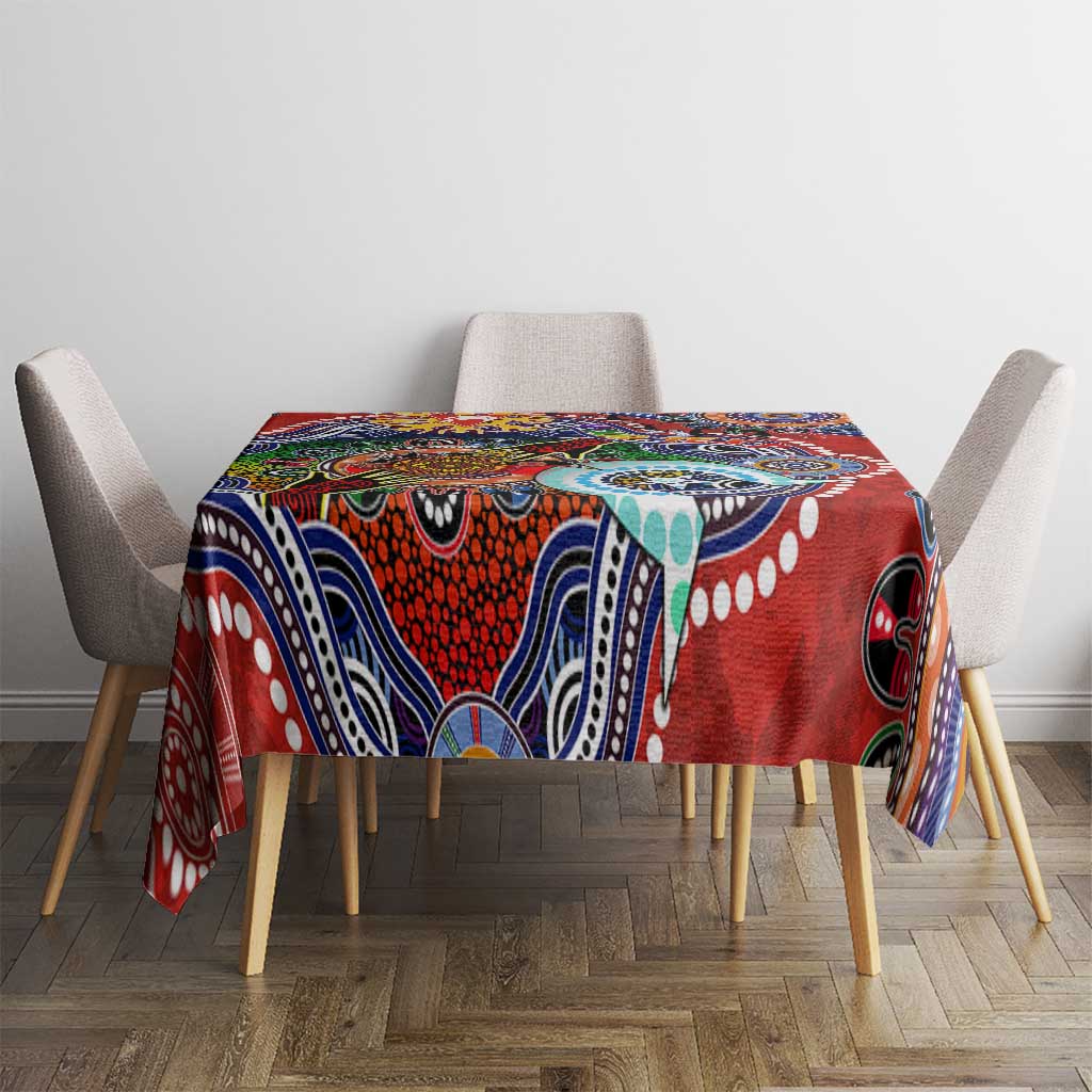 Custom NAIDOC Week 2024 Sydney Swans Tablecloth Australia Aboriginal Dot Painting