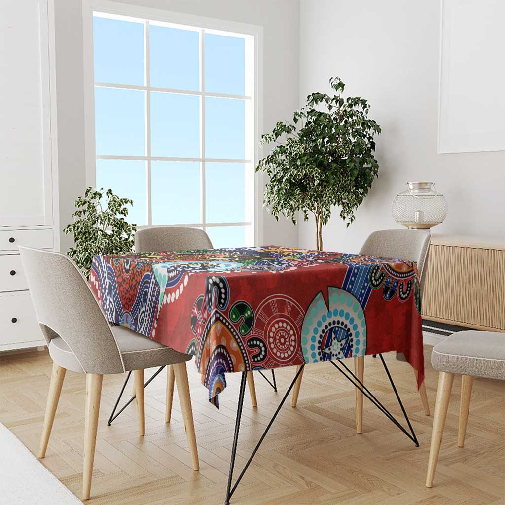 Custom NAIDOC Week 2024 Sydney Swans Tablecloth Australia Aboriginal Dot Painting