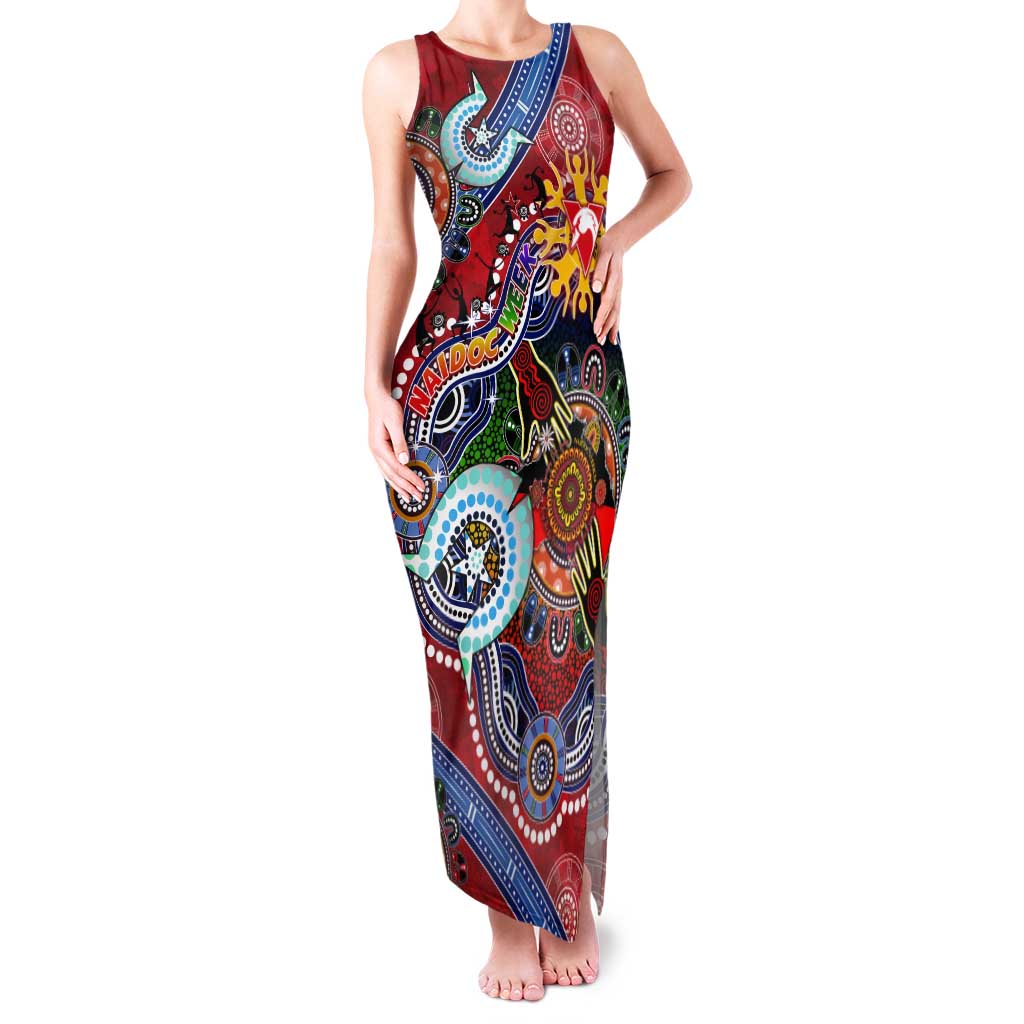 Custom NAIDOC Week 2024 Sydney Swans Tank Maxi Dress Australia Aboriginal Dot Painting