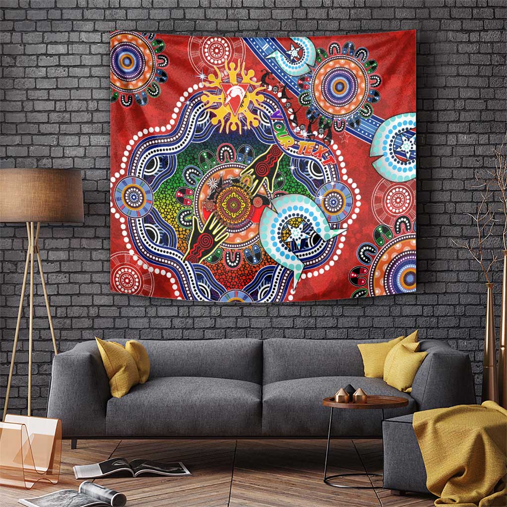 Custom NAIDOC Week 2024 Sydney Swans Tapestry Australia Aboriginal Dot Painting