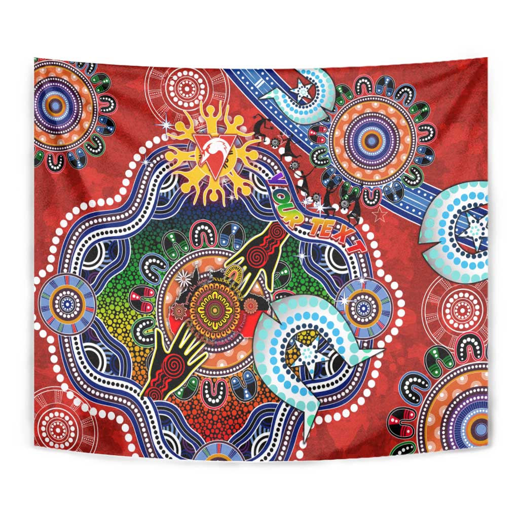 Custom NAIDOC Week 2024 Sydney Swans Tapestry Australia Aboriginal Dot Painting