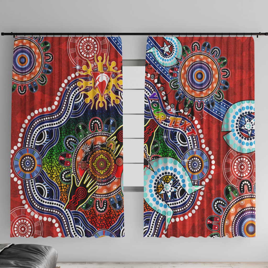 Custom NAIDOC Week 2024 Sydney Swans Window Curtain Australia Aboriginal Dot Painting