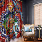 Custom NAIDOC Week 2024 Sydney Swans Window Curtain Australia Aboriginal Dot Painting