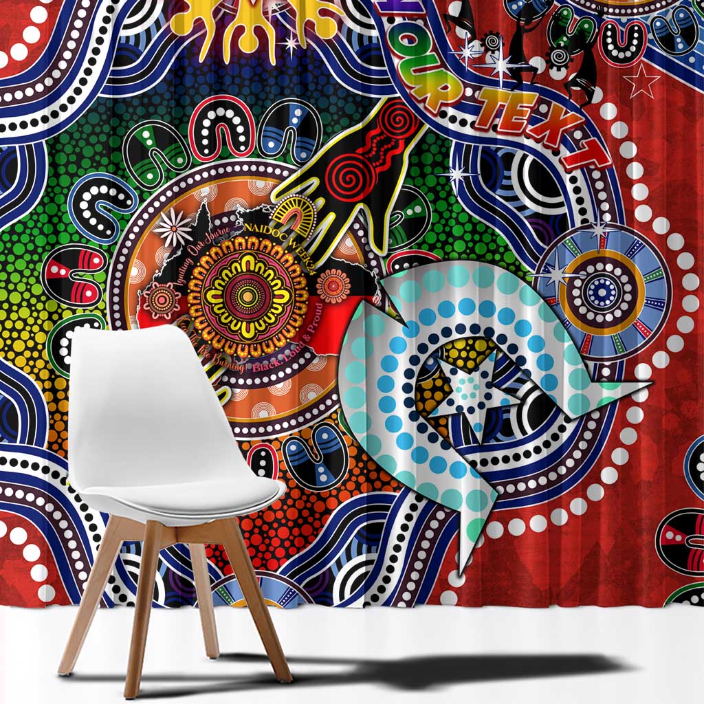 Custom NAIDOC Week 2024 Sydney Swans Window Curtain Australia Aboriginal Dot Painting