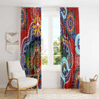 Custom NAIDOC Week 2024 Sydney Swans Window Curtain Australia Aboriginal Dot Painting