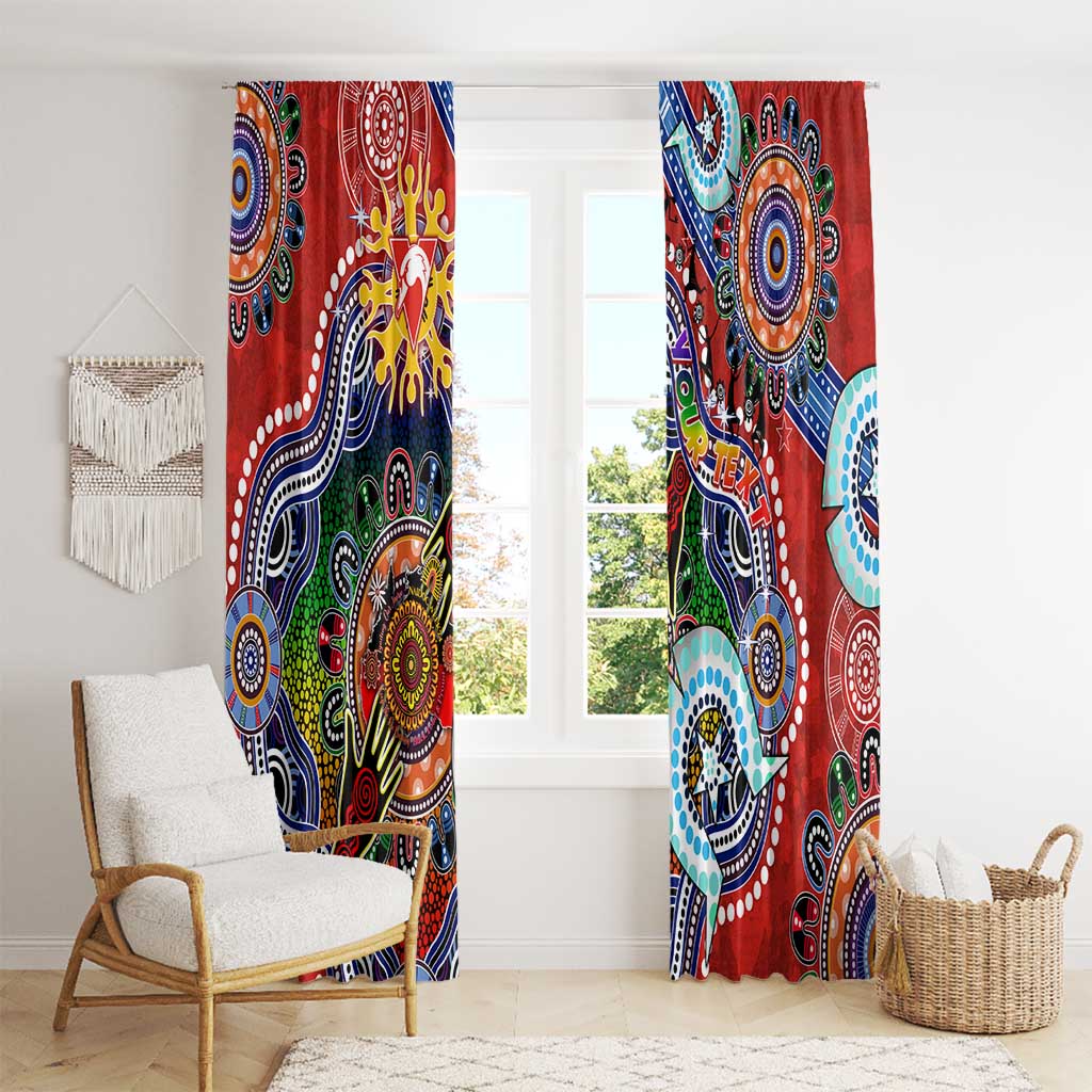 Custom NAIDOC Week 2024 Sydney Swans Window Curtain Australia Aboriginal Dot Painting