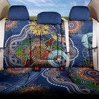 Custom NAIDOC Week 2024 West Coast Eagles Back Car Seat Cover Australia Aboriginal Dot Painting