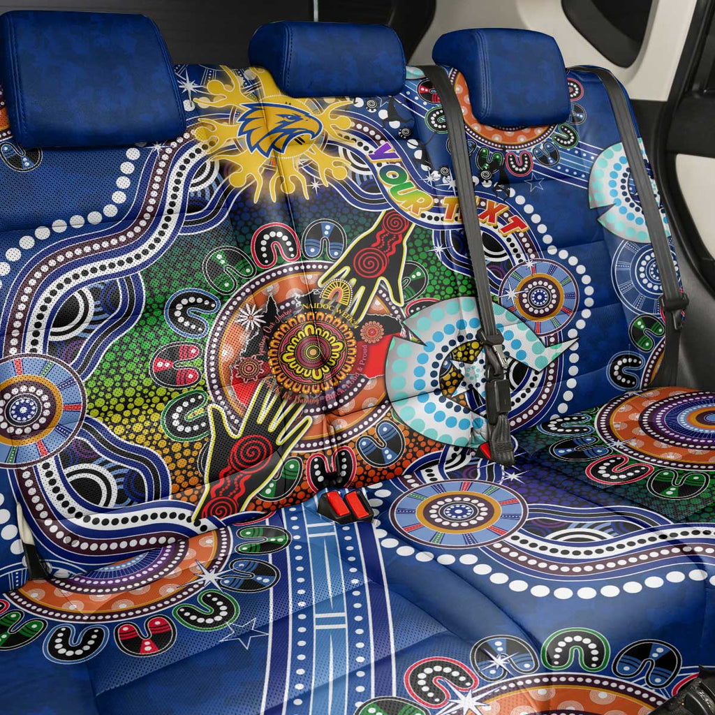 Custom NAIDOC Week 2024 West Coast Eagles Back Car Seat Cover Australia Aboriginal Dot Painting
