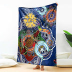 Custom NAIDOC Week 2024 West Coast Eagles Blanket Australia Aboriginal Dot Painting