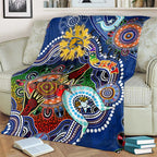 Custom NAIDOC Week 2024 West Coast Eagles Blanket Australia Aboriginal Dot Painting