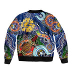 Custom NAIDOC Week 2024 West Coast Eagles Bomber Jacket Australia Aboriginal Dot Painting