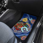 Custom NAIDOC Week 2024 West Coast Eagles Car Mats Australia Aboriginal Dot Painting