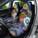 Custom NAIDOC Week 2024 West Coast Eagles Car Seat Cover Australia Aboriginal Dot Painting