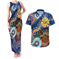 Custom NAIDOC Week 2024 West Coast Eagles Couples Matching Tank Maxi Dress and Hawaiian Shirt Australia Aboriginal Dot Painting