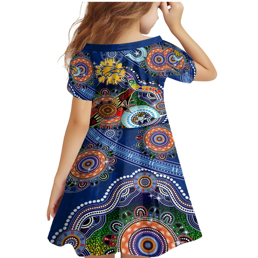 Custom NAIDOC Week 2024 West Coast Eagles Family Matching Mermaid Dress and Hawaiian Shirt Australia Aboriginal Dot Painting
