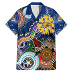 Custom NAIDOC Week 2024 West Coast Eagles Family Matching Mermaid Dress and Hawaiian Shirt Australia Aboriginal Dot Painting