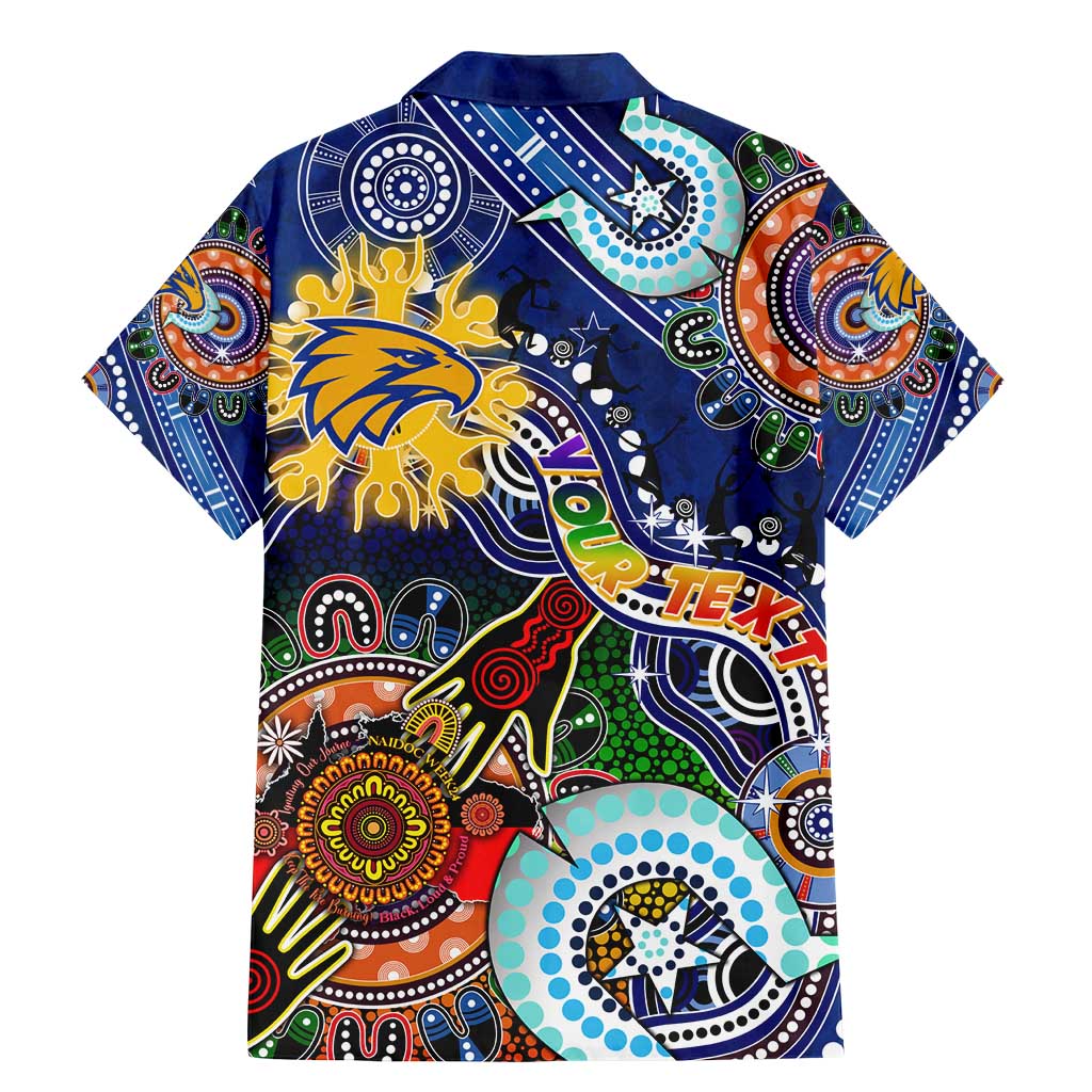 Custom NAIDOC Week 2024 West Coast Eagles Family Matching Mermaid Dress and Hawaiian Shirt Australia Aboriginal Dot Painting